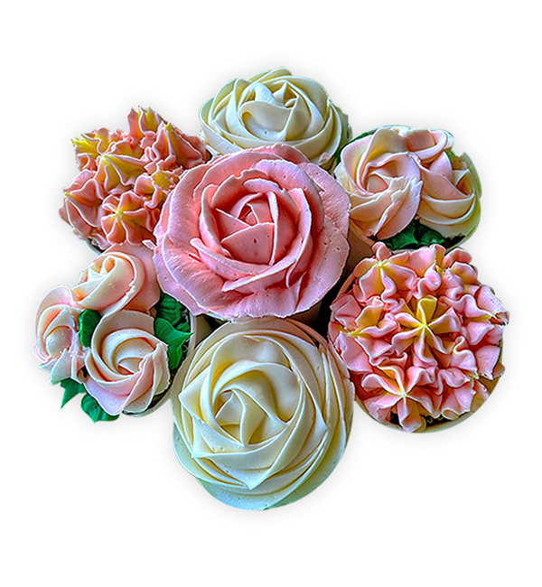 Bouquet of Cupcakes Pink