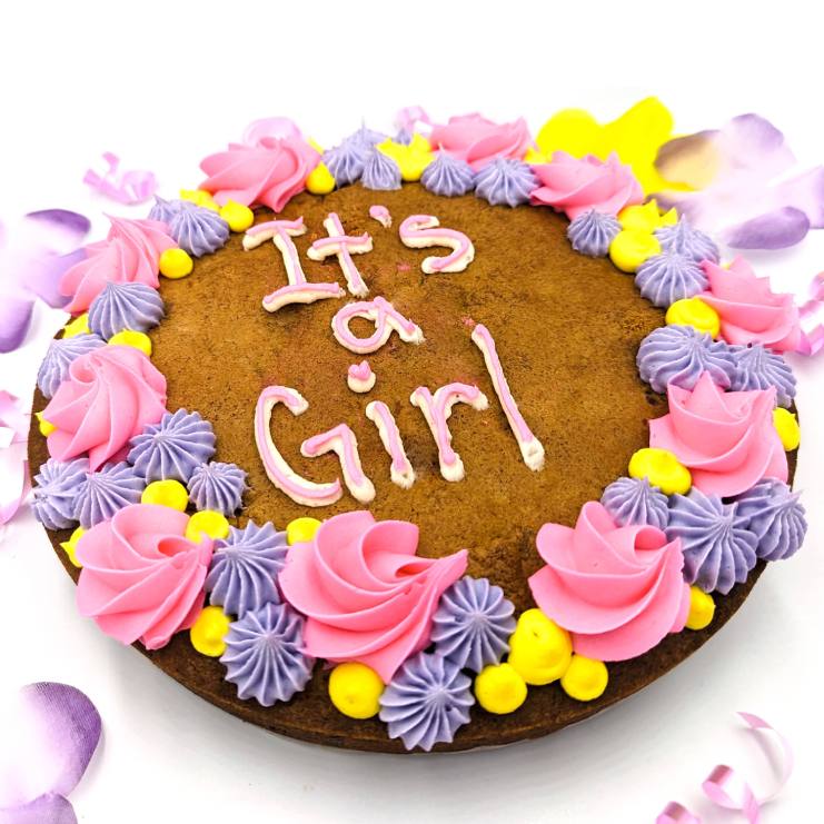 Birth Announcement Cookie Cake