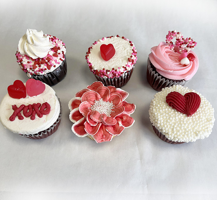Valentine's Day Cupcakes 6 Pack